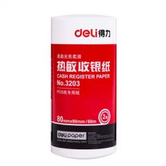 得力 3203 热敏收银纸 80mm&times;80mm 40米&times;2卷装